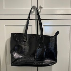 Large Black Nine West change Purse handbag